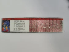 G1 Transformer INFO Strip from Box Vortex Tech Spec Used