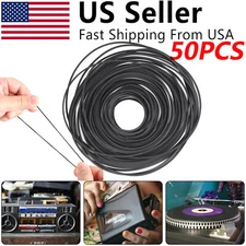 50PCS For Cassette Player Recorder Repair Replacement Square Rubber Drive Belt