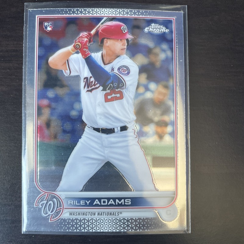2022 Topps Chrome Riley Adams #103 RC Rookie Card Washington Nationals