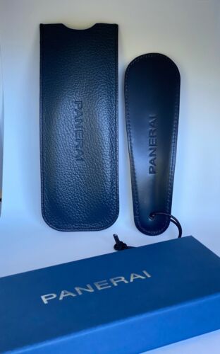 Authentic Officine Panerai Leather Shoehorn Navy B