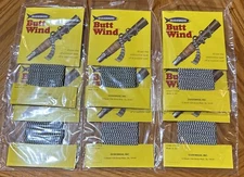 6 Packs Vintage Gudebrod Rod Building Butt Wind Wrap Black & White 3 Yds /Pack