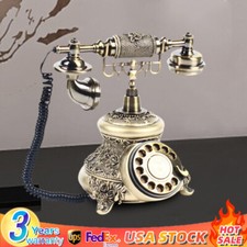 Vintage Phone Antique Rotary Dial Telephone Retro Landline Decor Old Fashioned