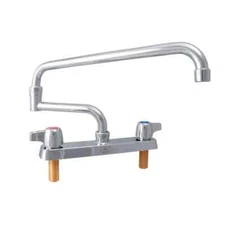[Refurbished] BK Resources BK8D-18-G Faucet 18" Double-joint Spout 8" Deck Mount