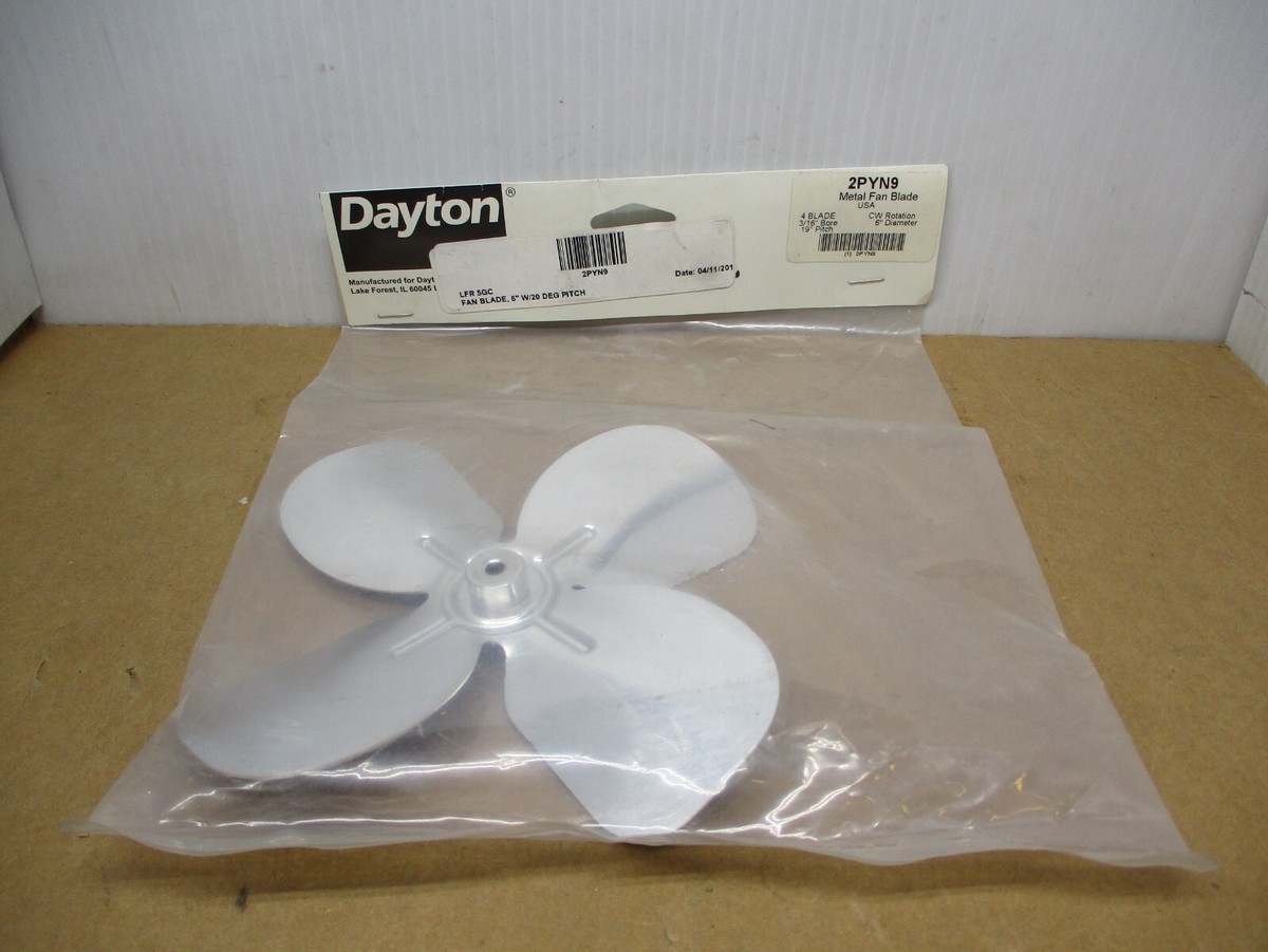 5 Inch Diameter Plastic Fan Blade/Propeller – 3/16" Bore, Clockwise (CW) Rotation