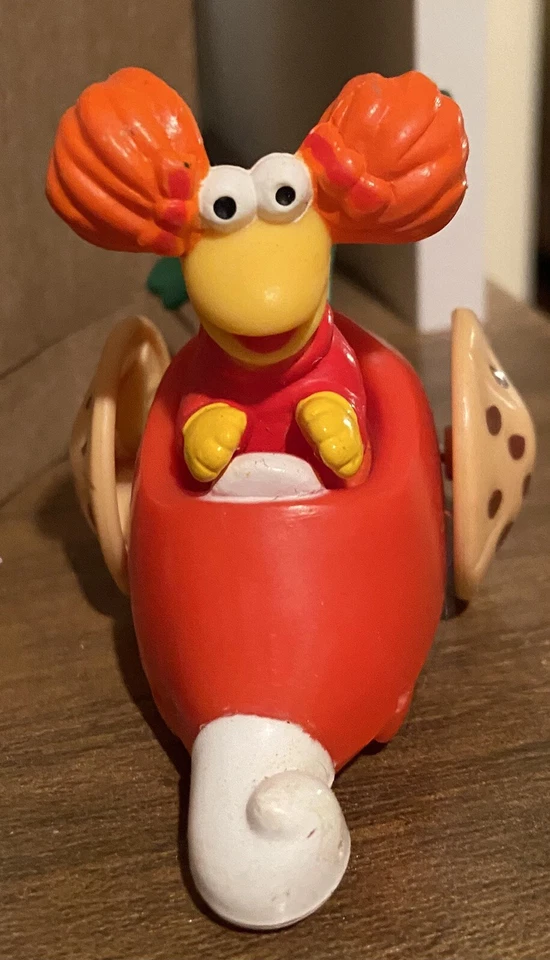 McDONALD'S FRAGGLE ROCK 1988 Happy Meal Juguete Coche Zanahoria Fraggle Rojo Foto 2 de 2