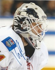 Calgary Flames Karri Ramo Autographed Signed 8x10 NHL Photo COA B