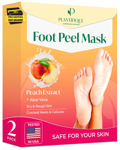 Foot Peeling Mask - Dermatologically Tested to Repair Heels & Remove Dead Skin f