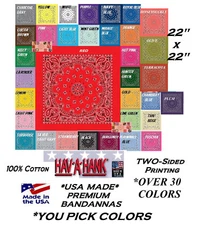 12-MIXED*USA MADE Paisley 2SIDED HAVAHANK BANDANA Face Mask Neck SCARF Head Wrap