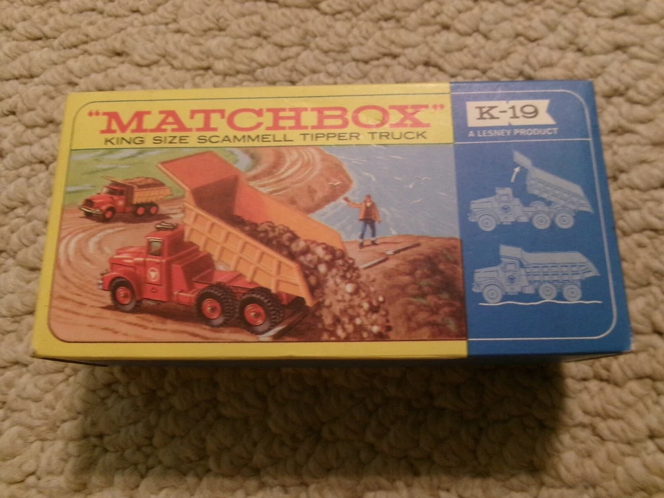 Matchbox-King Size-K 19-Scammel Tipper Truck-MIB - Image 3 of 4