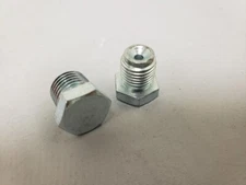 GM Master Cylinder Side Plugs Inverted Flare 9/16"-18 1/2"-20 Nut Port Block Off