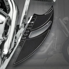 CNC Driver Floorboards Footrest Foot Pegs Pedal Pads For Harley Road Glide Dyna