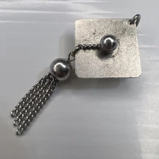 FORSTNER 925 Sterling Silver Retro Pendant Graduation Cap School College Gift