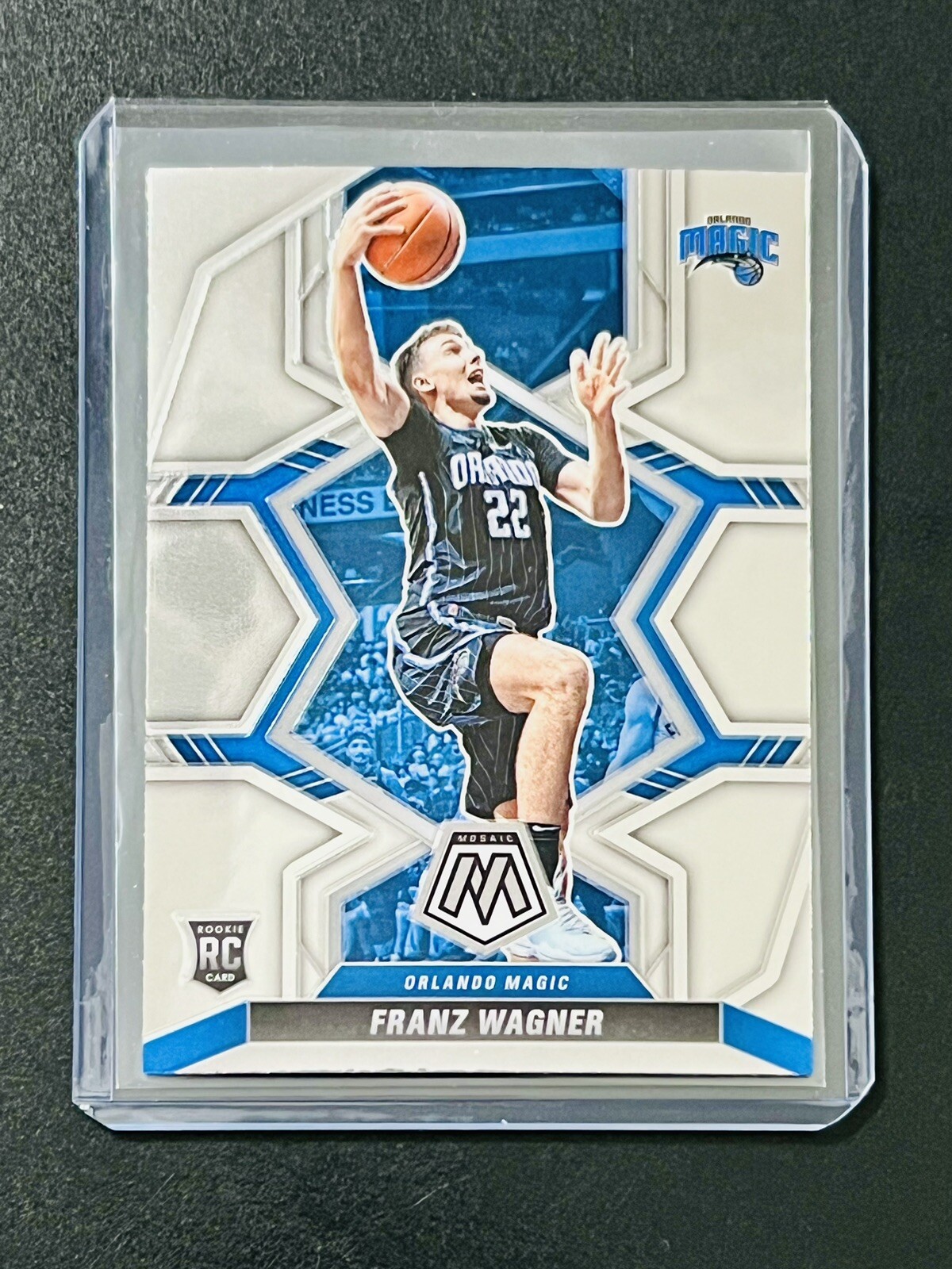 Franz Wagner 2021-22 Panini Mosaic True Rookie Card #220 Orlando Magic Chrome RC
