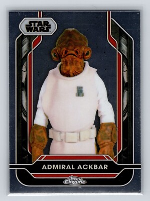 #ad 2024 Star Wars Topps Chrome Costco Base Card #121 Admiral Ackbar $0.99