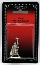 Ral Partha 03-149 Male Cleric (Player Character) Warrior-Priest Paladin Champion