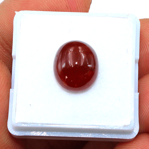Certified 8.8 Cts Natural Spessartine Untreated Oval Cabochon Top Grade Gemstone - Picture 9 of 12