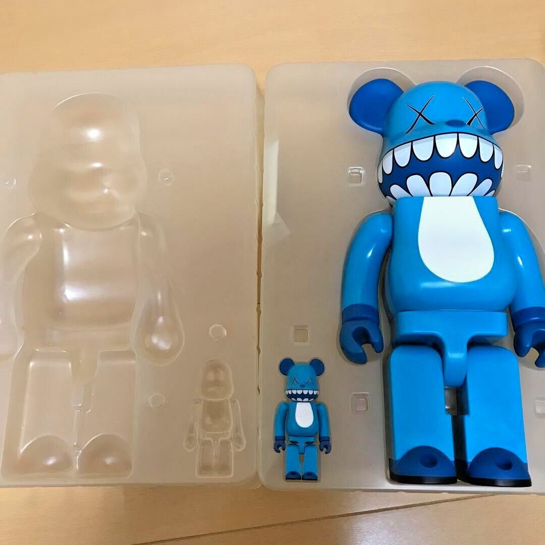 Kaws A-Nation BE@RBRICK 400% & 100% KAWS CHOMPERS Medicom Toy 