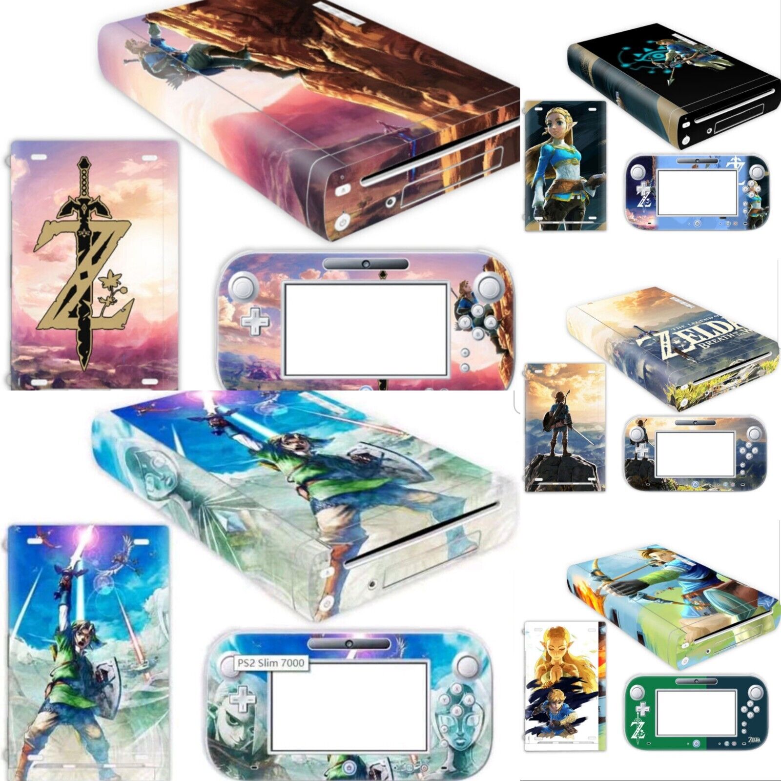 for wii u Factory Price full body games decal skin for wii u