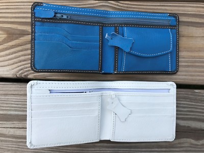 Lot of 2 Wallets Mens Wallet Bifold Card Holder Purse Hand Made Supreme Leather