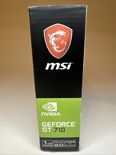 MSI Graphics Card Gaming GeForce GT 710 1GB DDR3 HDMI DL-DVI-D Nvidia - Picture 4 of 8