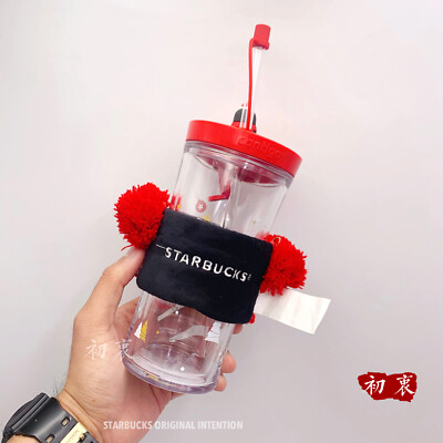 2020 China Starbucks 16oz Christmas Contigo Cute Penguin Double