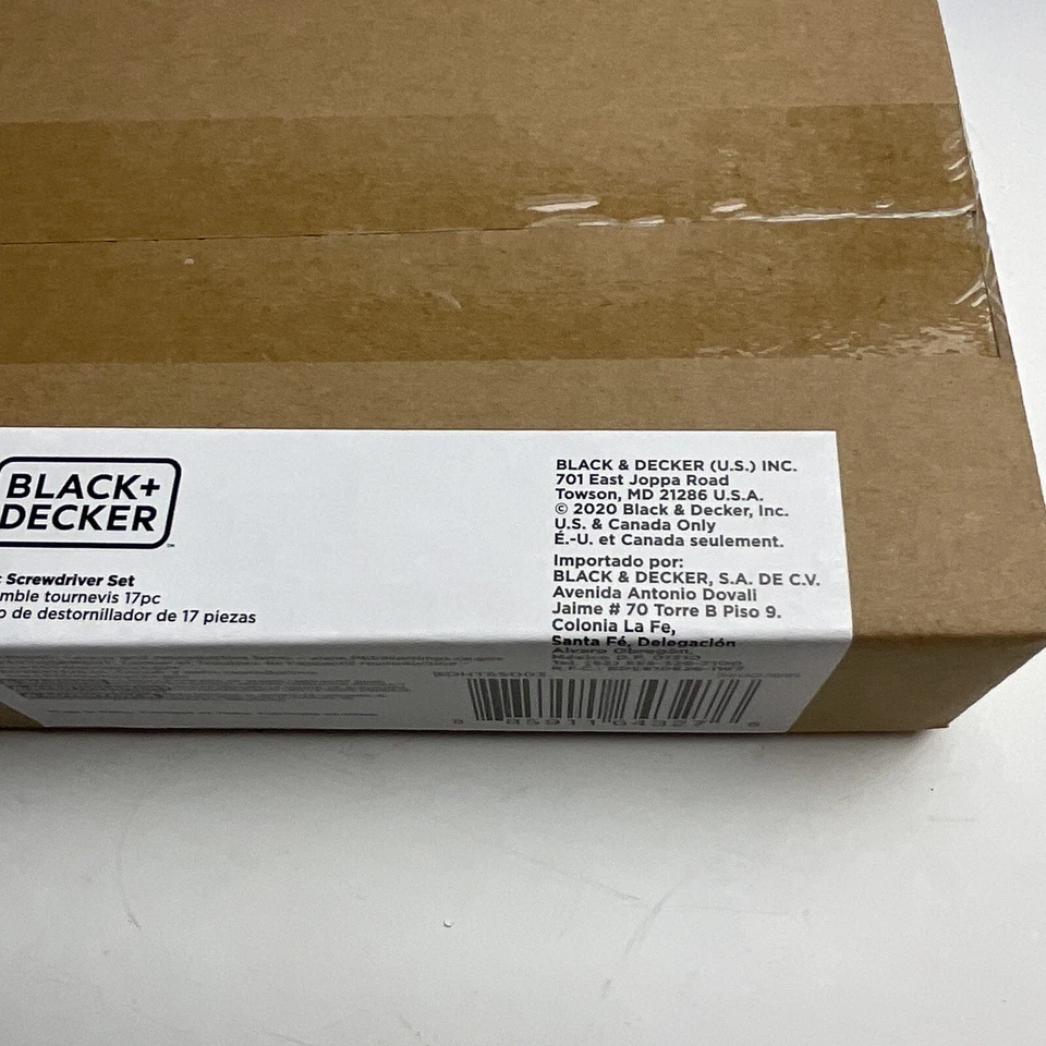 Black + Decker 17 piece screwdriver set plastic handle - Image 3 of 4