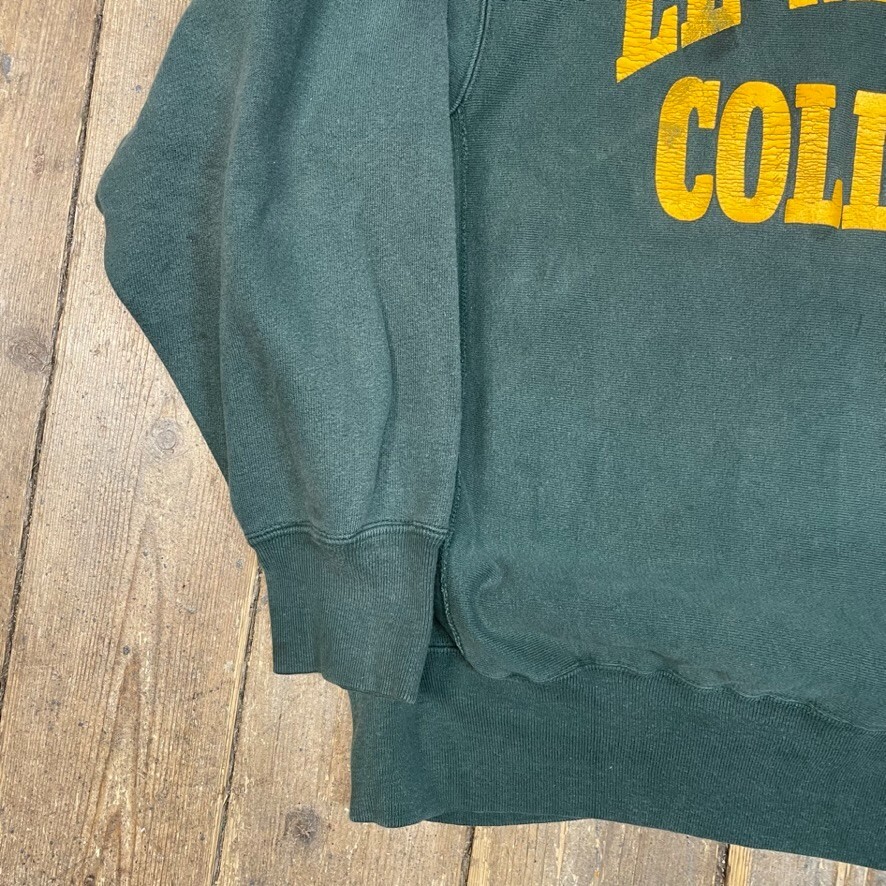 Champion Sweatshirt Mens 80s Reverse Weave Le Moyne Warm Up Jumper, Green, XL image 6