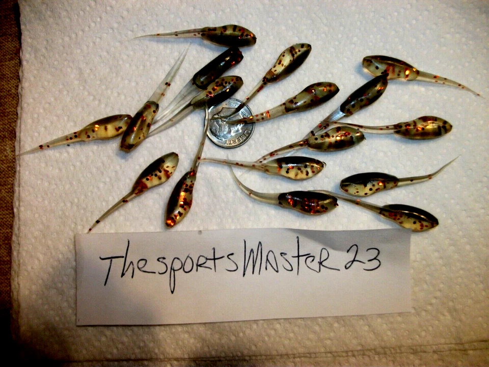 70-1 3/4"-Crappie-panfish-pescado-carvas minnow suaves-plantillas-señuelos-olor-aguijones-cebos Foto 2 de 4