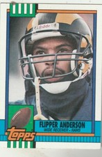 FREE SHIPPING-MINT-1990 Topps #68 Flipper Anderson Rams PLUS BONUS CARDS