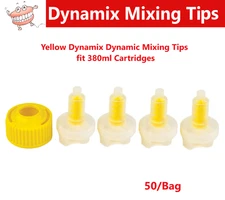 Dental Dynamic Mixing Tips for Automated Impression machine Yellow Upto 200/Bg