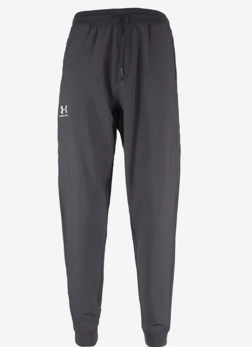 Under Armour Heatgear Men's Size 2XL Grey UA Tricot Joggers Pants $70  #1351089