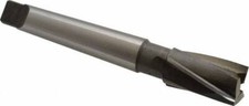 7/8" Diam, 3 Flutes, Morse Taper Shank, Interchangeable Pilot Counterbore 5-3...