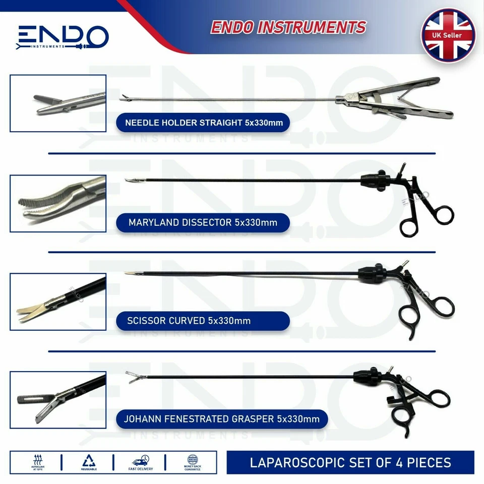 ENDO Portable Laparoscopy Trainer Simulator Laparoscopic Training Practice Box - Image 3 of 4