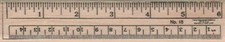 Ruler 3/4 x 3 1/2" Rubber Stamp, Sewing Stamp, Sew Stamp