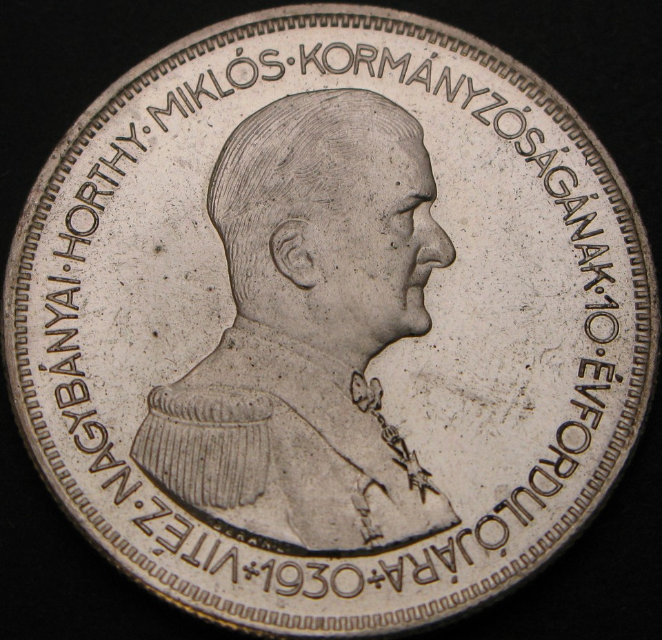 hungary-5-pengo-1930-up-proof-restrike-silver-640-regency-2707
