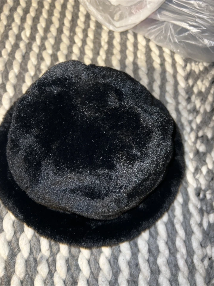 Sombrero de cubo informal de piel sintética Kangol negro para hombre talla mediana LL genial J Foto 3 de 4