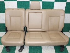 Issue 12 F250 Crew Cab Adobe Tan Leather Rear Backseat Bench Seat Oe Wty Oe