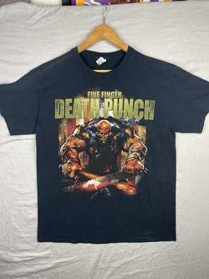 Five Finger Death Punch Shirt Mens Large Heavy Metal Rock Band 5FDP FFDP Adult
