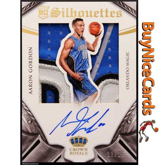 2014 Aaron Gordon Crown Royal Silhouettes RC Rookie Prime Patch Auto 11/25 # 296