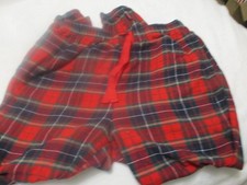 Old Navy Women's Pajama Lounge Plaid Pants 100 Cotton Draw String Size M