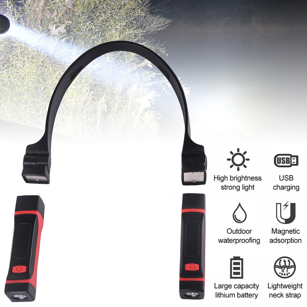 Flexibles Hug Light LED-Hals-Hänge-Leselicht Tragbare Freisprech-Taschenlampe