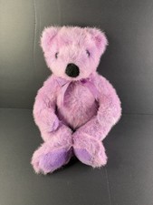 Vintage 1999 TY Classic Plush - LILACBEARY the Bear (14”) - Stuffed Animal Toy