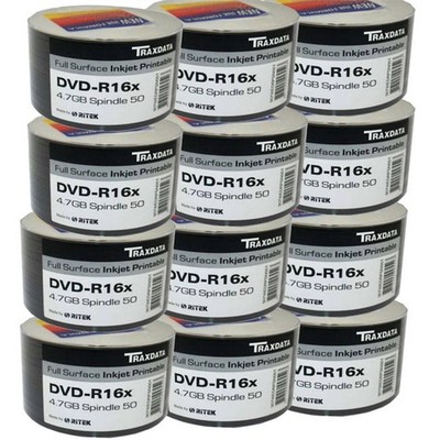 Großeinkauf Traxdata Full Face Printable 16x DVD-R 4,7GB - 600 Discs - Buy The Box