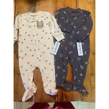 Carter's Baby Footed Pajamas 2-Pack Sleepers Tiger Space Infant Kids 6 months