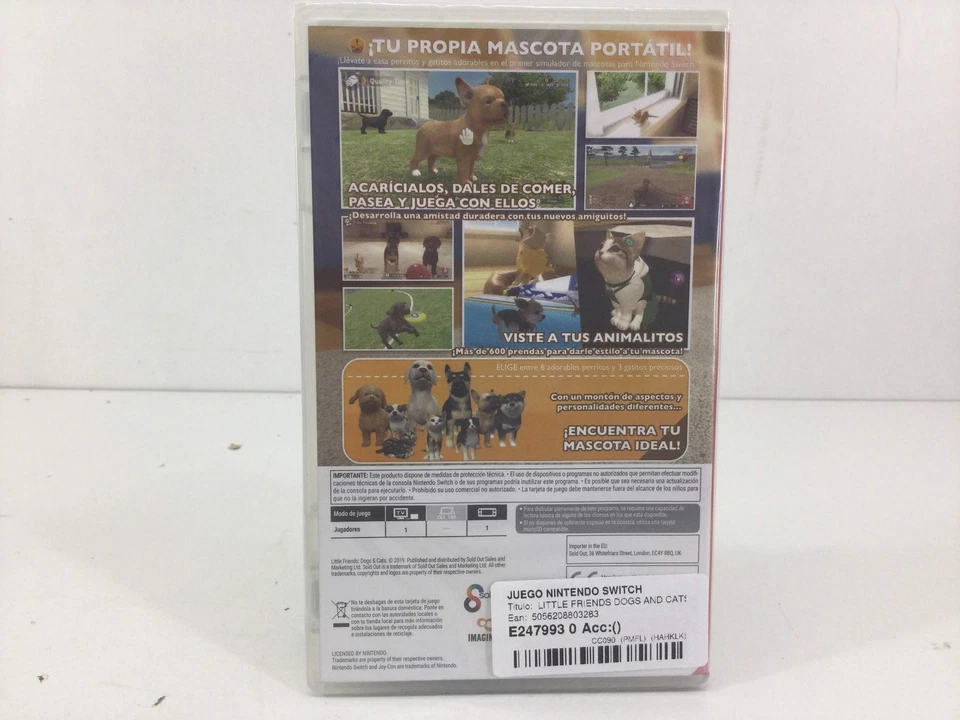 JUEGO NINTENDO SWITCH LITTLE FRIENDS DOGS AND CATS N-SWITCH 19497058, foto 2 de 5