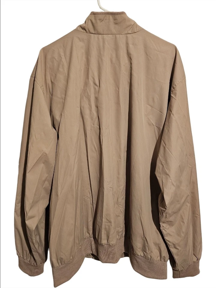 Chaqueta Bomber Scandia Woods Para Hombre 2XL Beige Cremallera Completa Forrada Ligera Informal  Foto 2 de 4