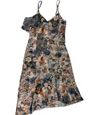 Rachel Roy Womens Ruffled Asymmetrical Dress, blushcombo, 4