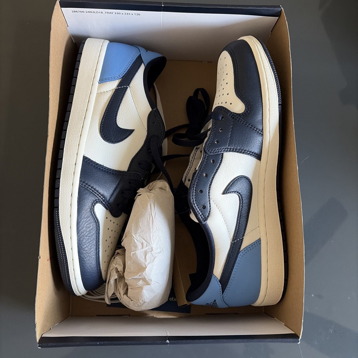 Jordan 1 unc w/box Air Jordan 1 Unc Blue for women – Style Spectrum main image 4