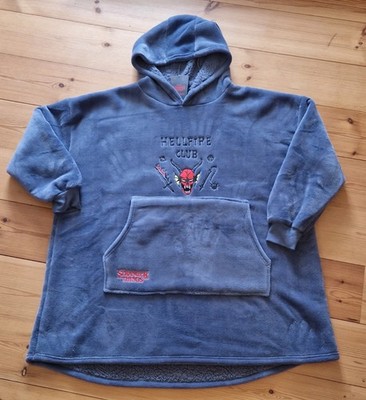 Stranger Things Hellfire Club  Over sized   Small/medium Snuddie  Fleece Hoodie