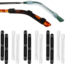 12X Silicone Glasses Ear Cushions & Nose Pads – Anti-Slip Grips and Side Shields